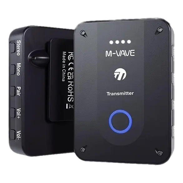 Monitor De Palco Sem Fio M-vave Wp-9 Piano Preto 2,4ghz 30m Bateria 6h 127/220v