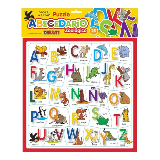 Puzzle Abecedario Zoologico En Bolsa Duravit 007
