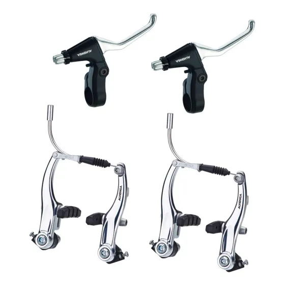 Set Juego De Frenos V Brake Del Y Post Alhonga Bicicleta