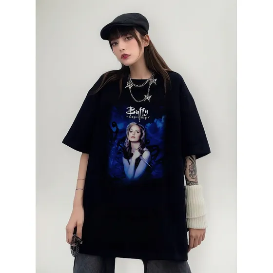 Remera Algodon Sin Género - Buffy La Cazavampiros Series 90s