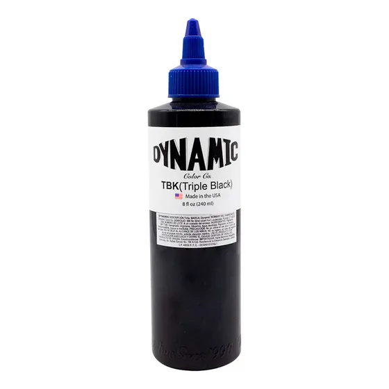 Tinta Profesional Para Tatuar Dynamic Triple Black 8oz