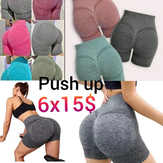 6 Licras Deportivas Shorts Yoga Dama Con Levanta Pompis