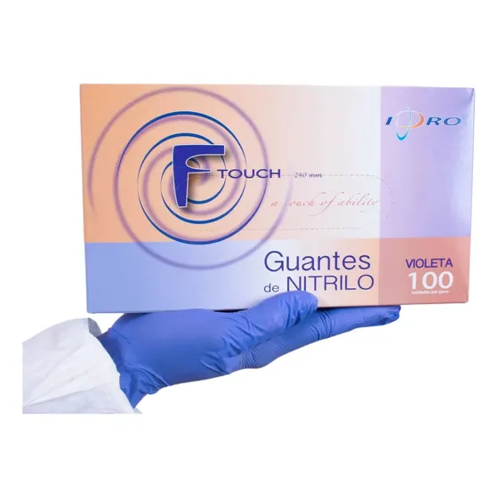 Guante De Nitrilo Violeta Caja 100 Unidades (s,m,l,xl)  