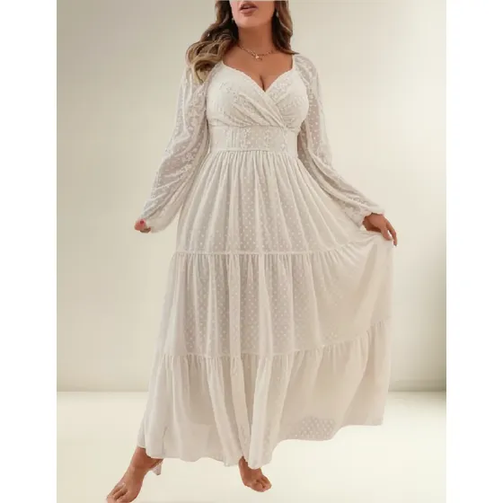 Vestido, Boda, Civil Fiesta L Beige Clarito Grande Especial