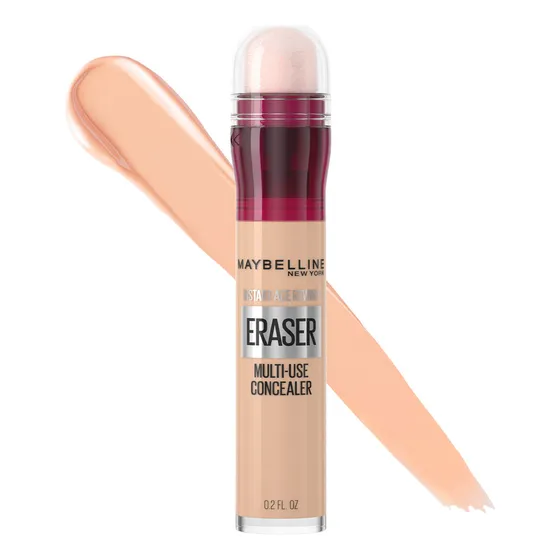 Maybelline Instant Age Rewind Corrector facial 3 en 1, Tono Warm Light, 6ml - Maquillaje que borra ojeras y líneas finas, cubre imperfecciones, corrige, contornea e ilumina, cobertura media, 12H uso