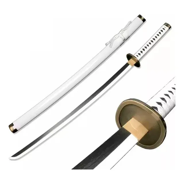 Katana Wado Ichimonji Zoro Dorada Y Blanco - One Piece