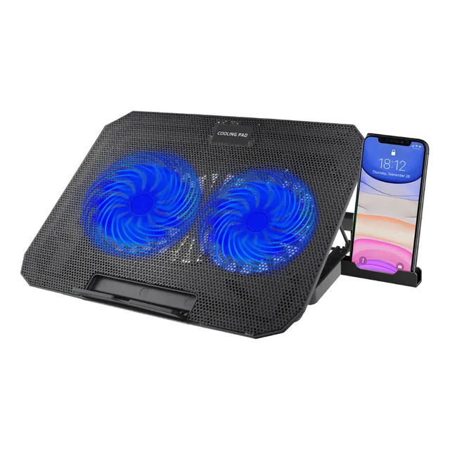 Cooler Laptop 17  Negro / 5 Niveles / 2 Entradas Usb