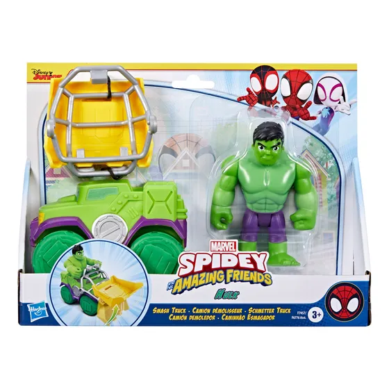 Spidey Y Sus Amigos - Vehículo Y Figura De 10 Cm Hasbro