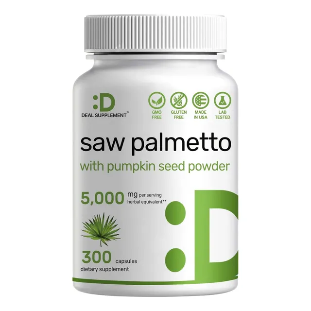 Saw Palmetto + Semilla De Calabaza 300 Cápsulas Prostata