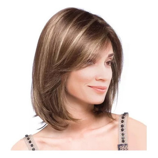 Peluca Rubia De Pelo Natural De Moda Para Mujer Peluca Rubia De Pelo Natural De Moda Para Mujer