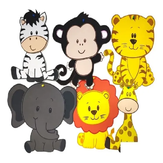 Didáctico Figuras Foami Animales X 6 Pcs Ref 0214 Imar Fomi