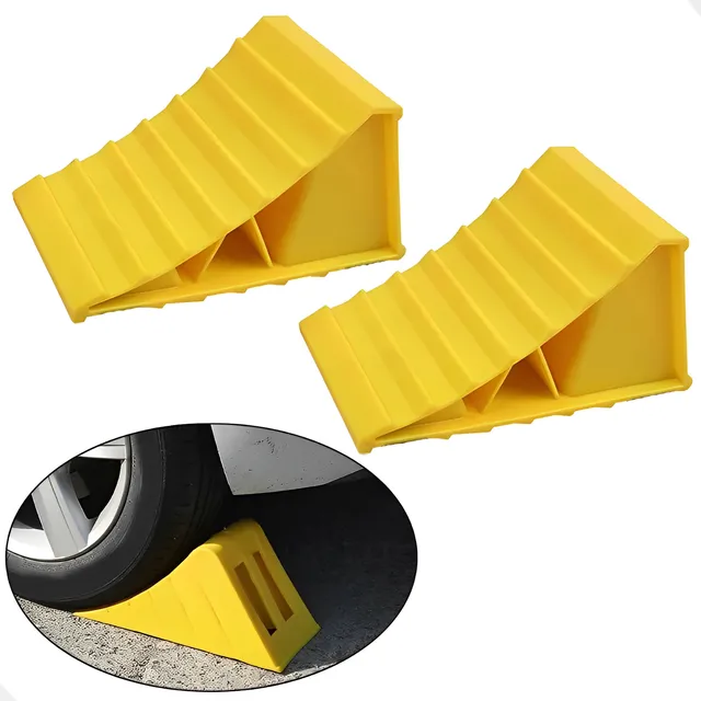 Calza Cuña Tope Llanta Freno Vehiculo Coche Carro 2psz Camco
