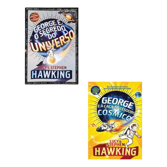 Livro Coleção George E O Segredo Do Universo - 3 Volumes (usado) - Lucy E Stephen Hawking [2007]