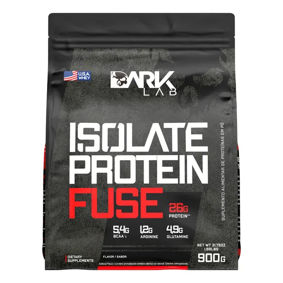 Whey Isolate Protein Fuse Refil 900g Dark Lab - Mp Importad Sabor Chocolate