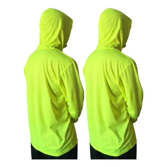 Camiseta Alta Visibilidad Manga Larga Para Trabajo Seguridad