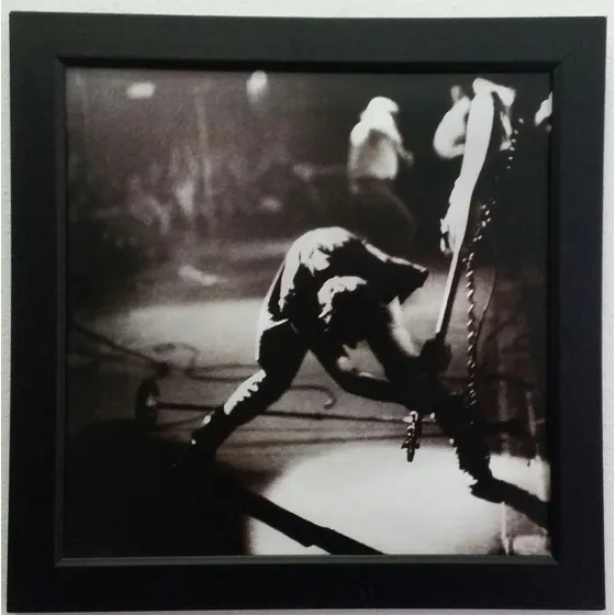 Quadro The Clash Lp London Calling Quadro Em Preto E Branco