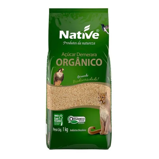 Açúcar Orgânico Demerara Native Pacote 1kg