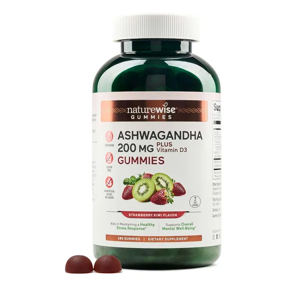 Suplemento Gomitas Ashwagandha Ksm-66 Naturewise 180 U