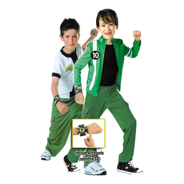 Disfraz Ben Ben 10 Para Niños 