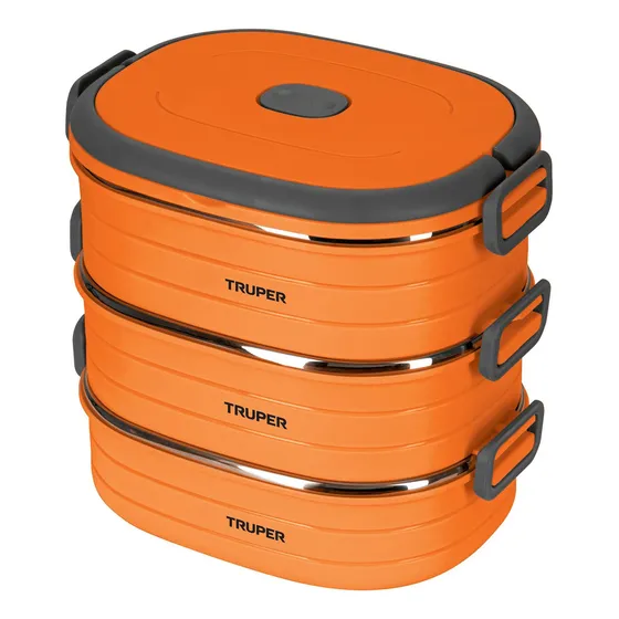 Truper Lunch (3) 20x18cm naranja 2.25L