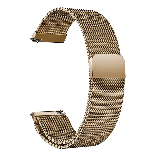 Correa 22mm Malla Acero Inoxidable Para Amazfit Gtr 3 Pro Oro Rosado 2.2 Cm Ml