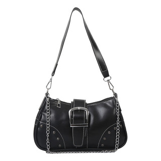 Bolso De Axila Para Mujer, Estilo Moderno, Con Adorno De Cad Bolso De Axila Para Mujer, Estilo Moderno, Con Adorno De Cad