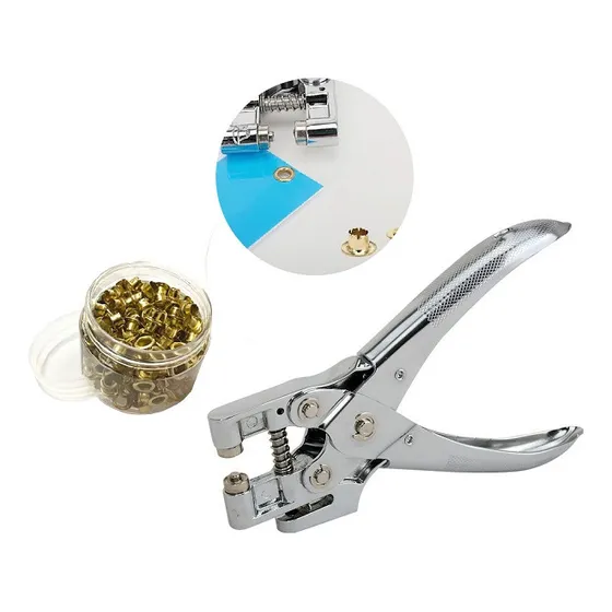 Perforadora /remachadora Pro Coloca Ojales Alicate 2 En 1