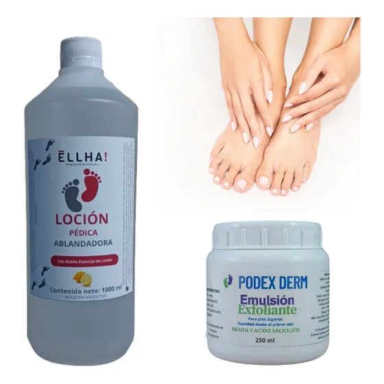 Loción Pedica Ablandadora X 1000 Ml + Crema Reconstituyente