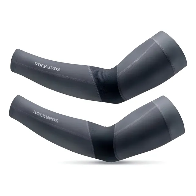 Par Mangas Licra Gris Deportivo Rockbros Protección Solar Uv
