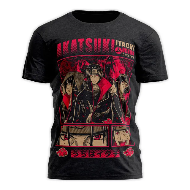 Remera Itachi Uchiha Naruto Shippuden Akatsuki Sharingan