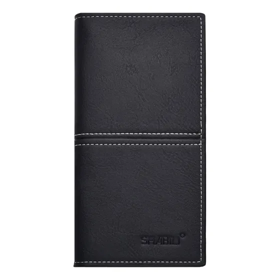 Cartera Billetera Larga Shabili Monedero Cuero Hombre Clasic