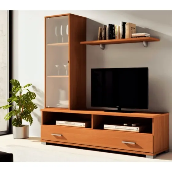 Modular Rack Lcd, Vajillero Mdf 18 Mm Color Blanco 150 X 170