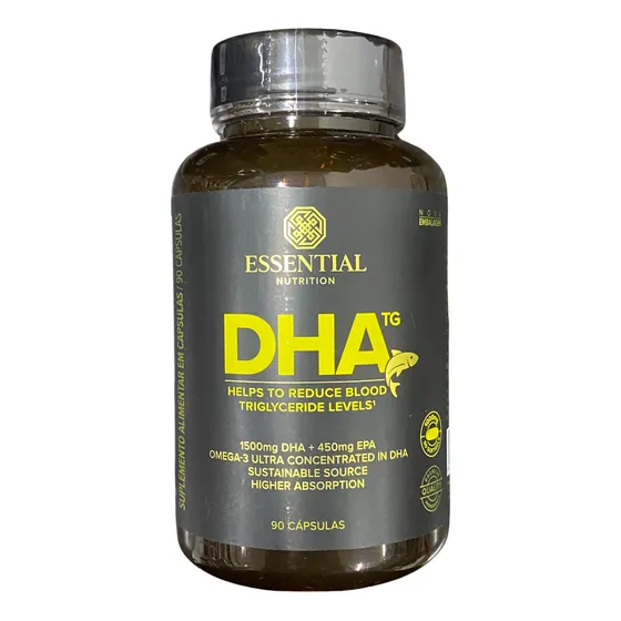 Dha Tg 1000mg (90 Caps) - Essential Nutrition Sabor Sem sabor
