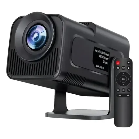 Mini Projetor Hy320 4k Wifi Bluetooth Android Hdmi Portátil Preto 127/220v