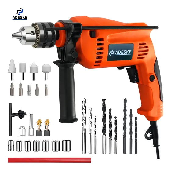Rotomartillo taladro perforador industrial Adeske ZDC 110V color naranja potente y resistente