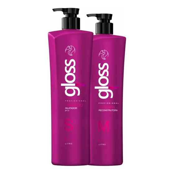 Kit Fox Gloss Escova Progressiva 2x1000