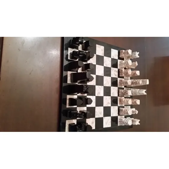 Juego De Ajesdrez De Marmol  De Mexico 