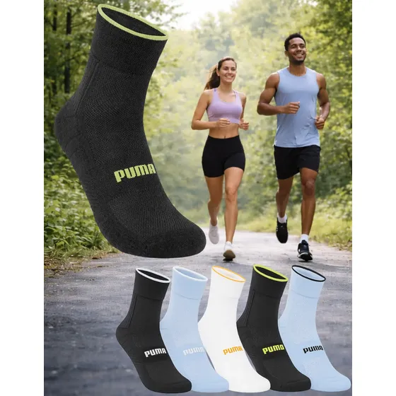 Meia Puma Poliamida Esportiva Corrida Dry Fit Ciclismo Sport