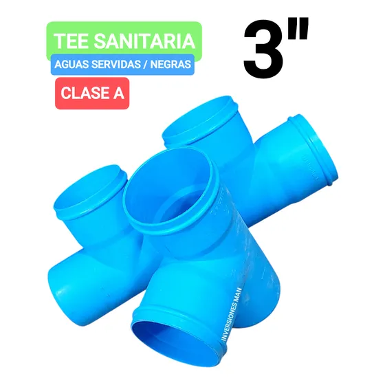 Tee Sanitaria Aguas Negras Servidas 3 PuLG Clase A Nueva