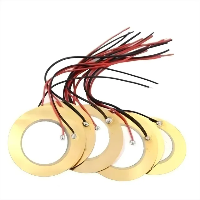 Pack 10 Sensor Piezo Eléctrico 35mm Con Cable De 12cm