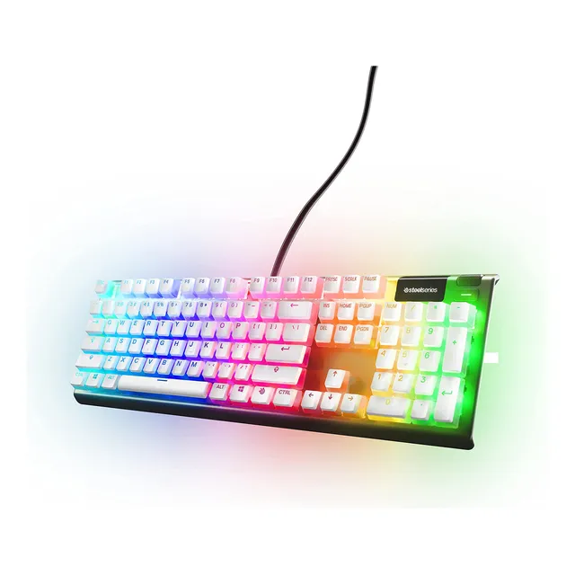 Keycaps Steelseries Prismcaps Double Shot, Color Blanco Esti