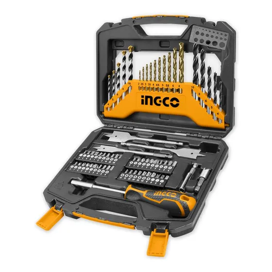 Set de 67 accesorios Ingco mechas y herramientas y valija HKTAC010671