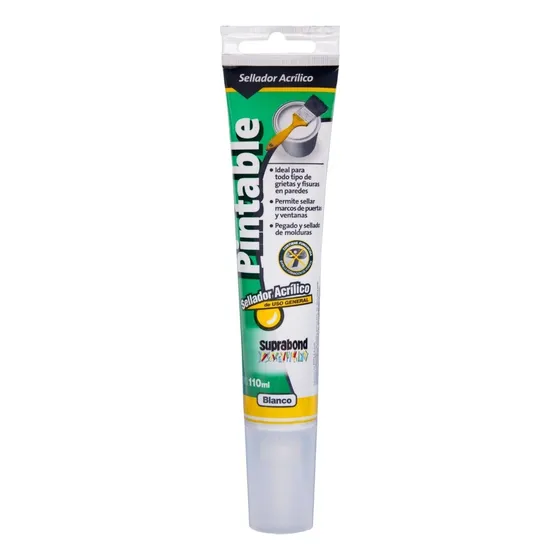 3 Selladores Acrílico Pintable Suprabond 110ml Blanco
