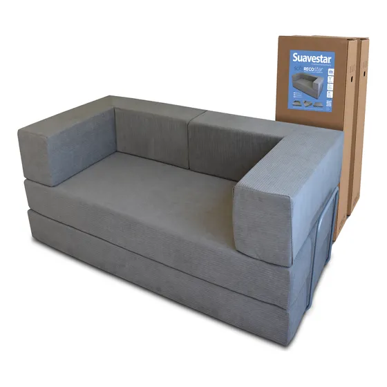 Sofa Suavestar Dos Camas Y Dos Plazas 200x100x70 Espuma Alta