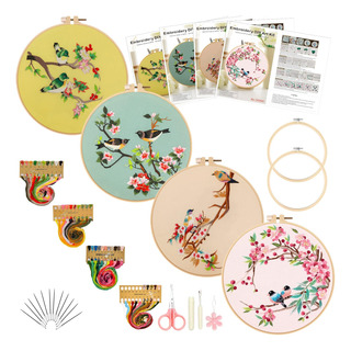 Kit De Bordado De Pájaros Picoey Para Principiantes Con Patr Kit De Bordado De Pájaros Picoey Para Principiantes Con Patr