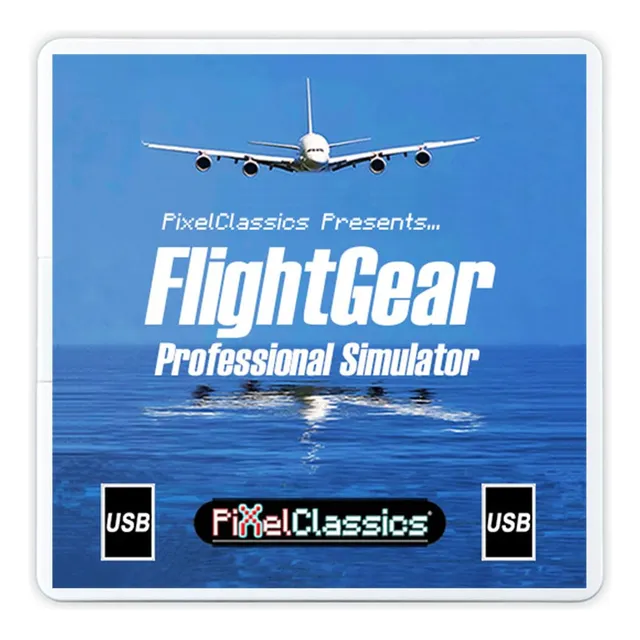 Simulador De Vuelo Flightgear 2023 Usb 600 Aeronaves