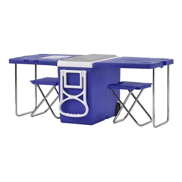 Conservadora Mesa Portátil Plegable Camping 140x40cm Bwy1