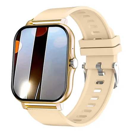 Smartwatch Llamadas Bluetooth Deportivo Unisex Dorado