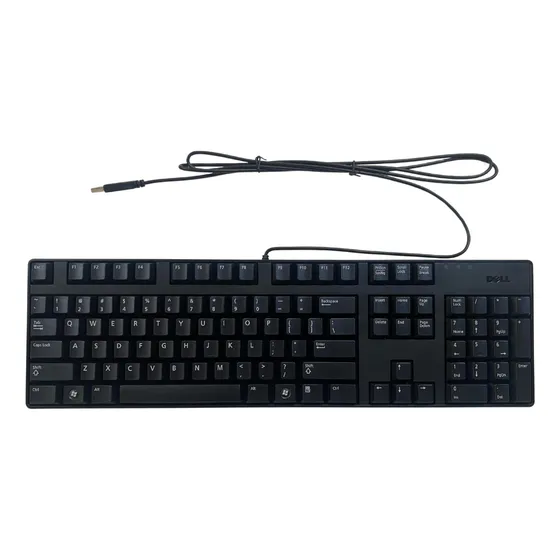 Teclado Dell Usb Layout Americano Com Fio Sk-8175