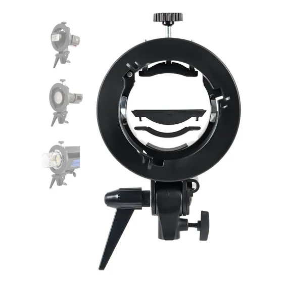 Suporte Adaptador Bowens Para Speedlight Cabeça Redonda